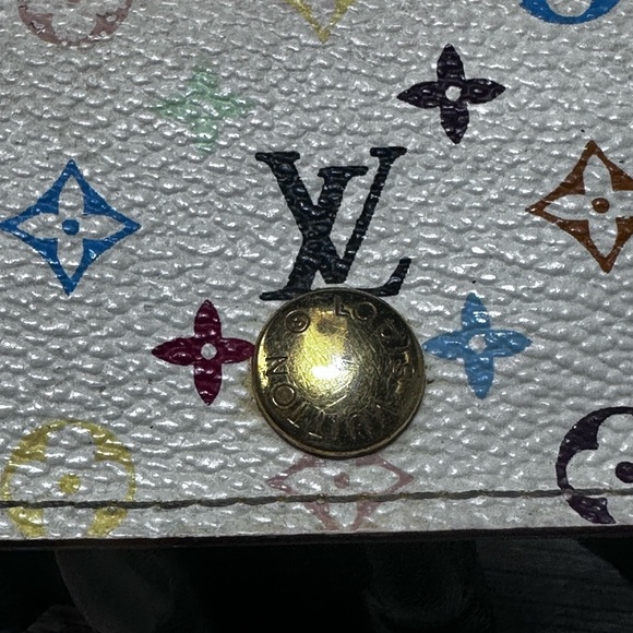 LOUIS VUITTON Monogram multicolor White Multi Color logos Key Case 4​​​ - Picture 6 of 11